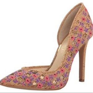 Jessica Simpson Claudete Cork D’Orsay Heels